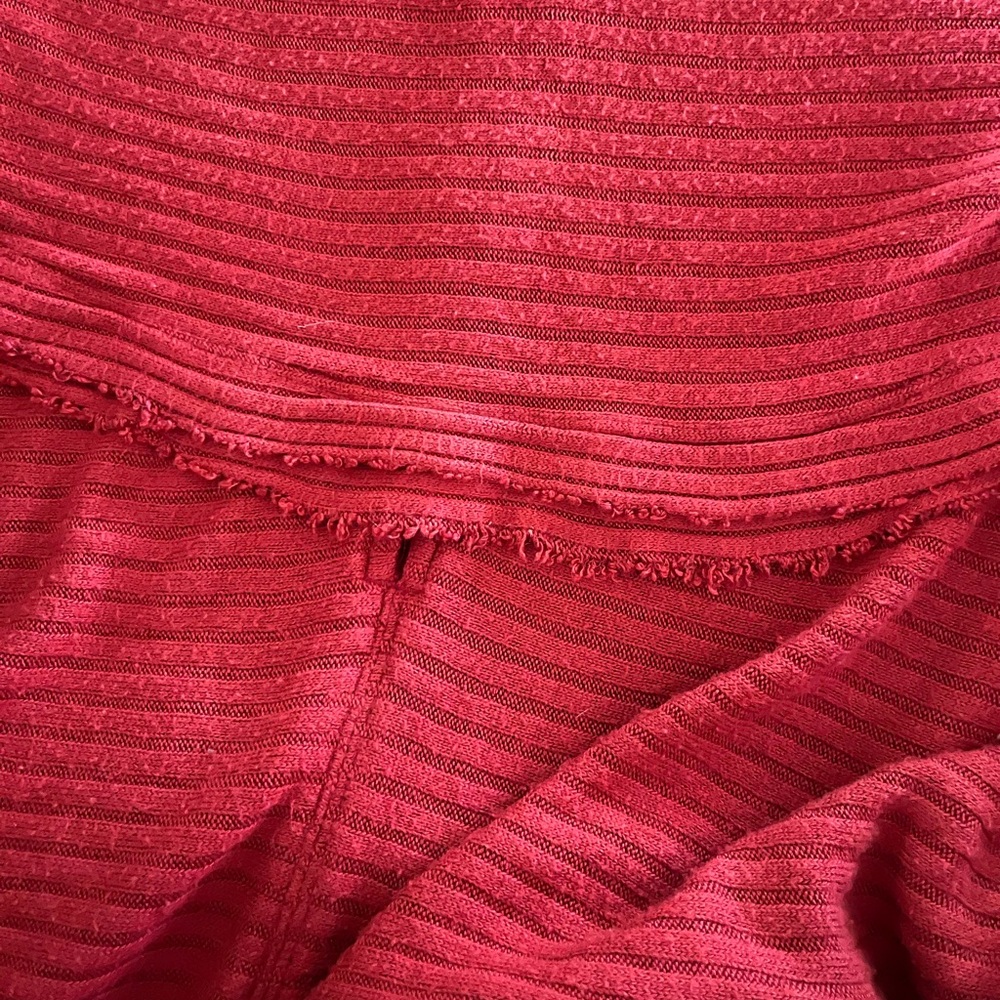 We The Free Red Cowl Neck Sweater Oversized Knit - Picture 6 of 6